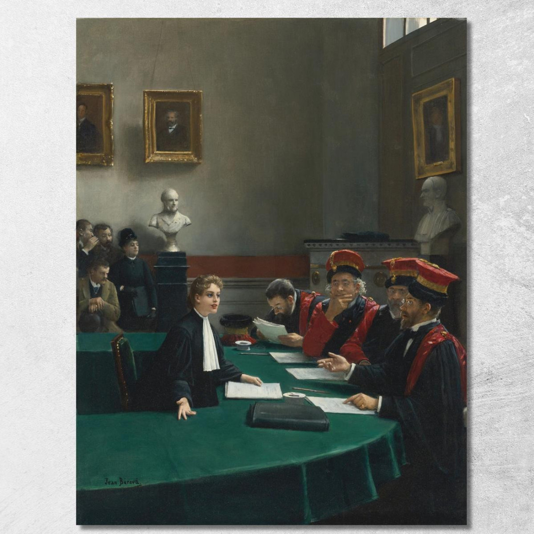 Sala Esami Di Dottorato La Giuria Del Dottorato Jean Béraud jbr90 quadro stampato su tela Sala Esami Di Dottorato La Giuria Del Dottorato Jean Béraud jbr90 quadro stampato su tela