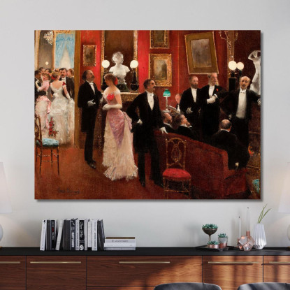 Scena Del Ballo Jean Béraud jbr93 quadro stampato su tela