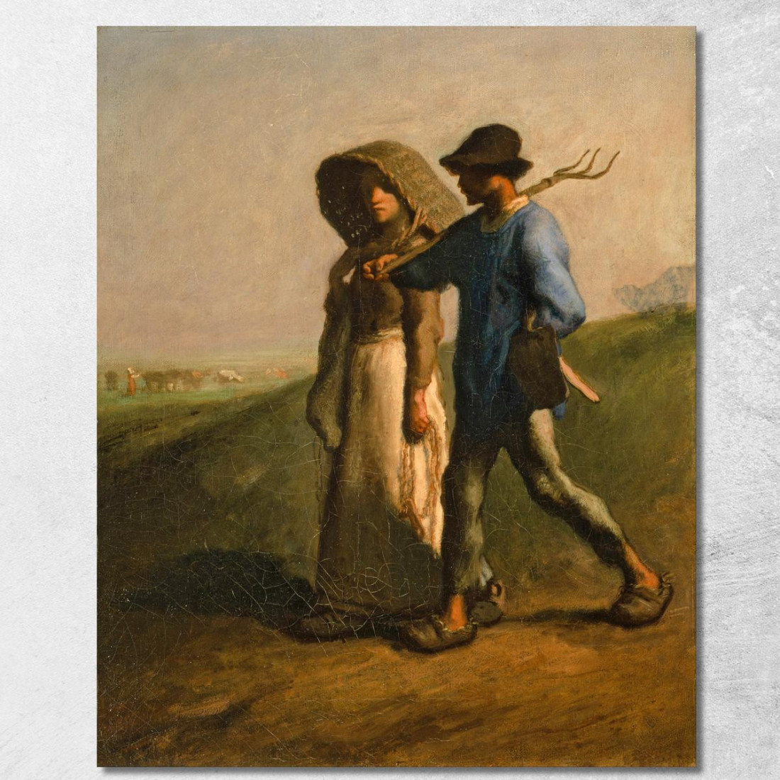 Andare A Lavorare Jean-François Millet jfm20 quadro stampato su tela Andare A Lavorare Jean-François Millet jfm20 quadro stampato su tela
