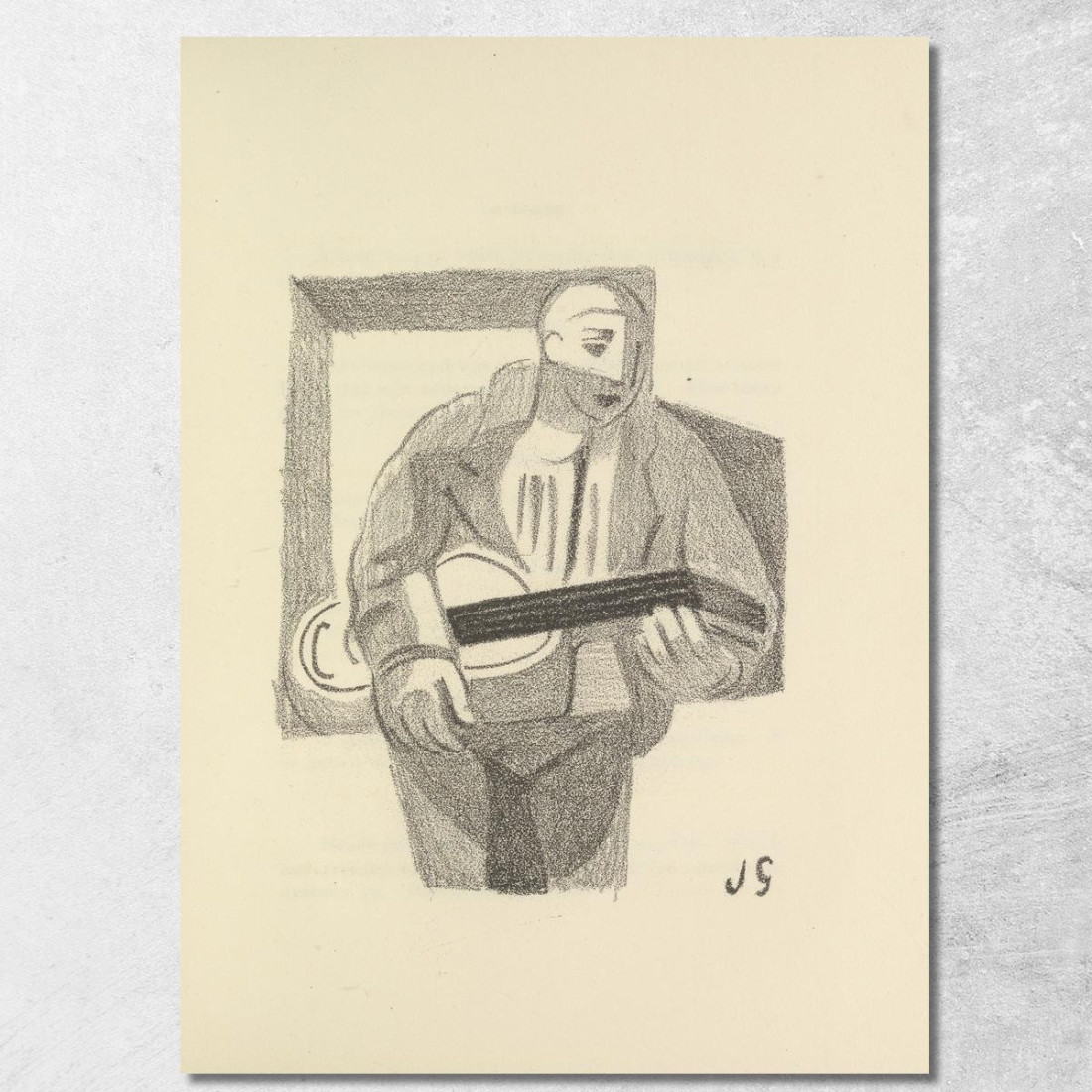 Come Moglie Ha Una Mucca 2 Juan Gris jgr5 quadro stampato su tela Come Moglie Ha Una Mucca 2 Juan Gris jgr5 quadro stampato su tela