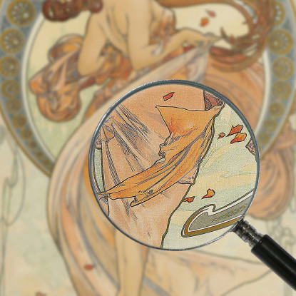 Le Arti 2 Alphonse Mucha amu115 quadro stampato su tela