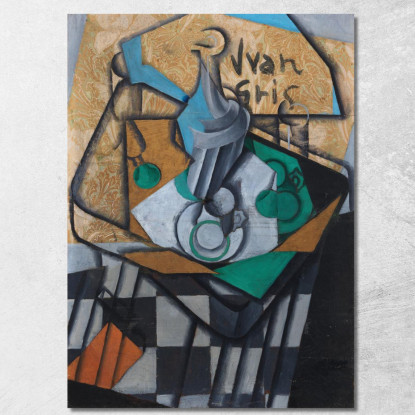 Caraffe Tazze E Bicchieri Juan Gris jgr14 quadro stampato su tela