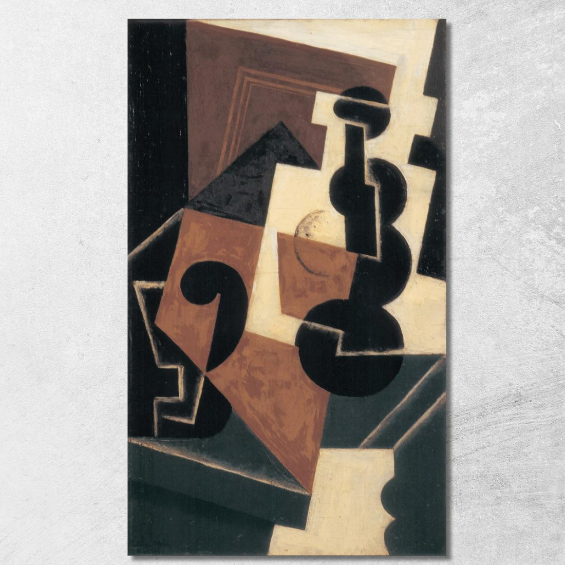 Bicchiere E Bottiglia D'Acqua Juan Gris jgr27 quadro stampato su tela Bicchiere E Bottiglia D'Acqua Juan Gris jgr27 quadro stampato su tela