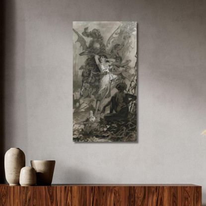 La Danza Della Morte Alphonse Mucha amu118 quadro stampato su tela
