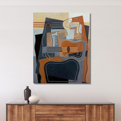 Il Tavolo Con Piedistallo Juan Gris jgr43 quadro stampato su tela