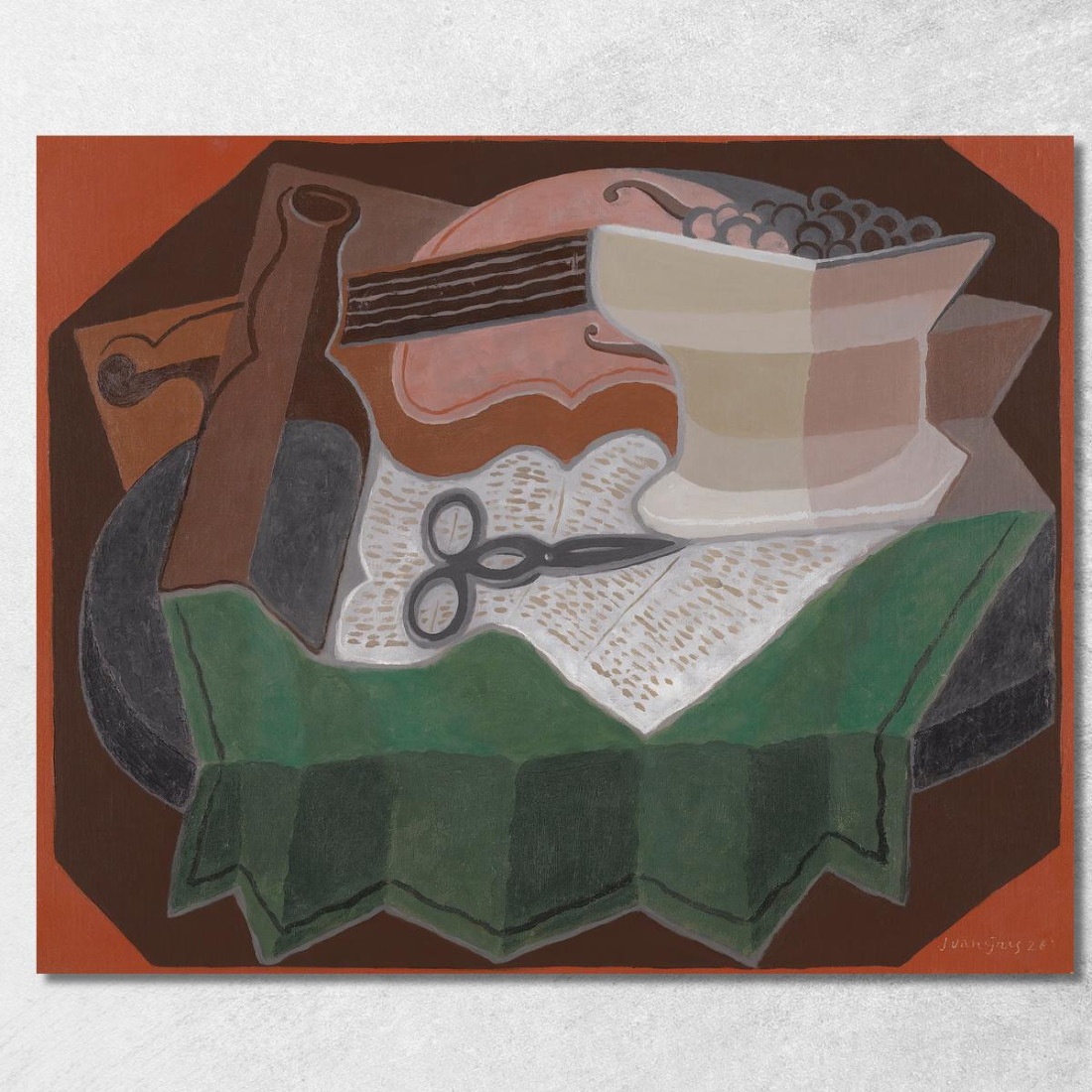 Le Forbici Juan Gris jgr46 quadro stampato su tela Le Forbici Juan Gris jgr46 quadro stampato su tela