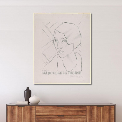 Marcelle La Bruna Juan Gris jgr53 quadro stampato su tela