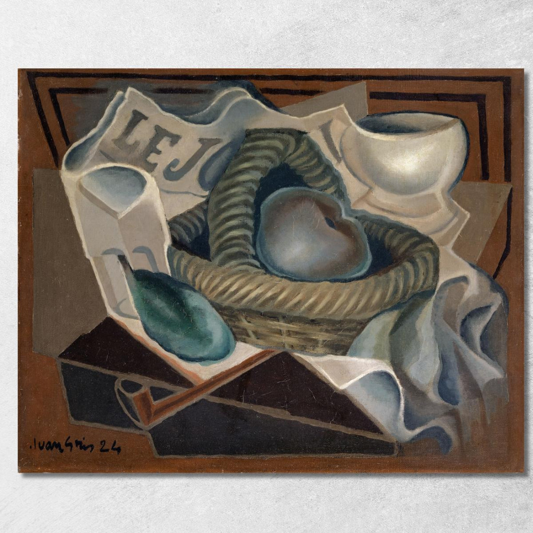 Il Cestino Juan Gris jgr66 quadro stampato su tela Il Cestino Juan Gris jgr66 quadro stampato su tela