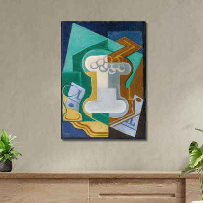 Vetro E Frutta Juan Gris jgr76 quadro stampato su tela