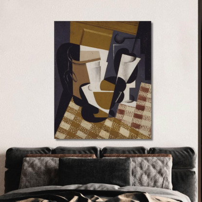 Brocca E Bicchiere Di Vino Juan Gris jgr79 quadro stampato su tela