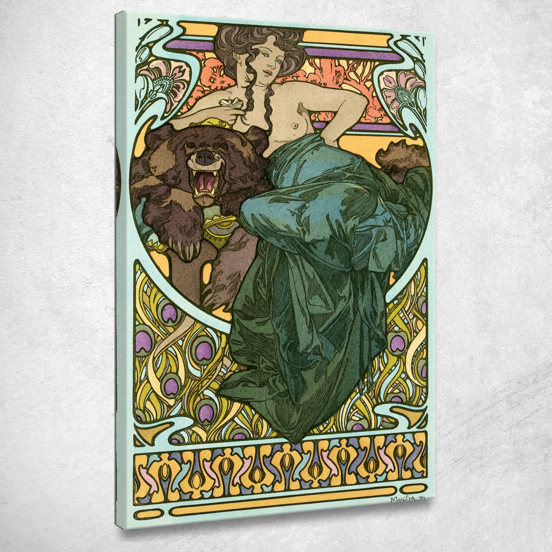 Senza Titolo 1902 Alphonse Mucha amu125 quadro stampato su tela Senza Titolo 1902 Alphonse Mucha amu125 quadro stampato su tela