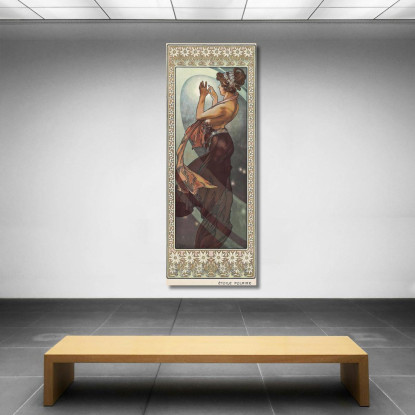 Stella Del Nord Alphonse Mucha amu127 quadro stampato su tela