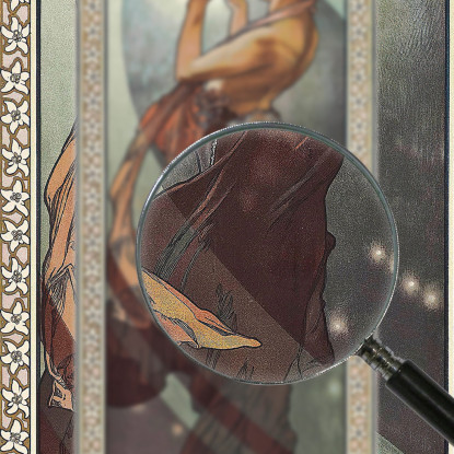 Stella Del Nord Alphonse Mucha amu127 quadro stampato su tela