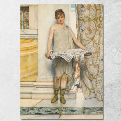 Una Balneatrice Lawrence Alma-Tadema lat1 quadro stampato su tela