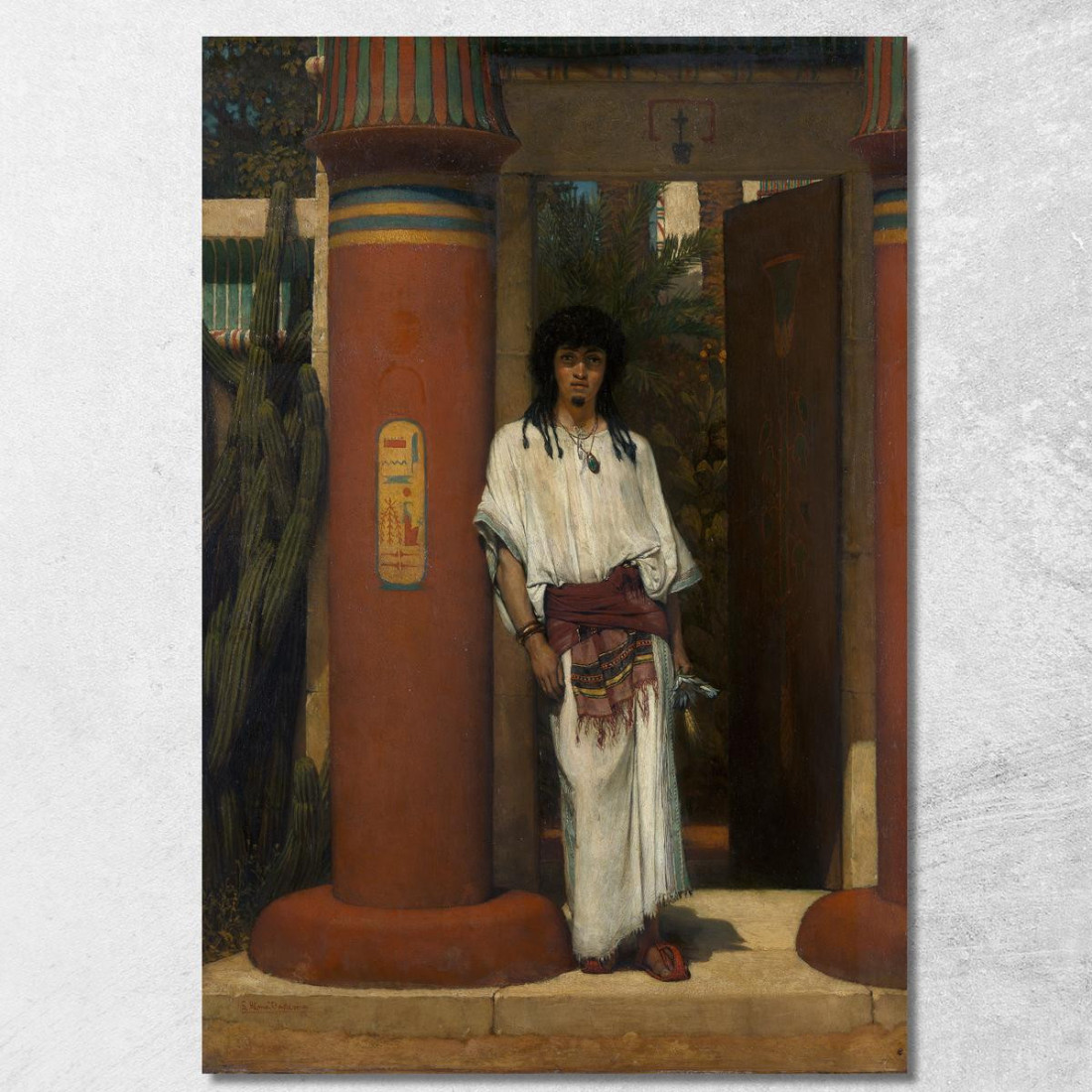 Un Egiziano In Una Porta Lawrence Alma-Tadema lat11 quadro stampato su tela Un Egiziano In Una Porta Lawrence Alma-Tadema lat11 quadro stampato su tela
