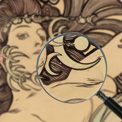 Vetrata Per La Facciata Della Boutique Fouquet 4 Alphonse Mucha amu130 quadro stampato su tela