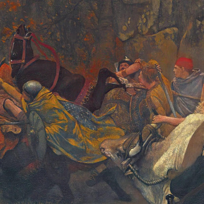 Gunthram Bose E Le Sue Figlie Lawrence Alma-Tadema lat22 quadro stampato su tela