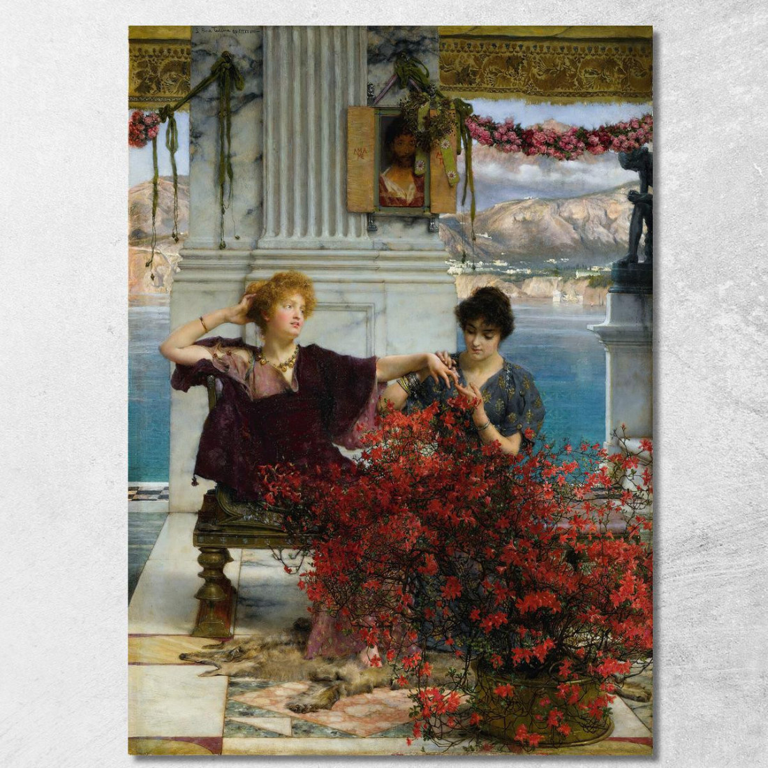 La Catena Ingioiellata Dell'Amore L'Anello Di Fidanzamento Lawrence Alma-Tadema lat26 quadro stampato su tela La Catena Ingioiellata Dell'Amore L'Anello Di Fidanzamento Lawrence Alma-Tadema lat26 quadro stampato su tela