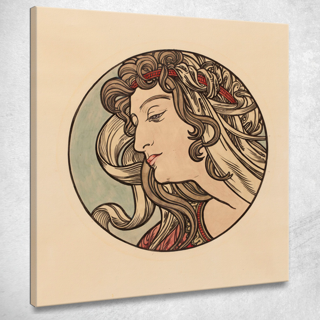 Vetrata Per La Facciata Della Boutique Fouquet 6 Alphonse Mucha amu132 quadro stampato su tela Vetrata Per La Facciata Della Boutique Fouquet 6 Alphonse Mucha amu132 quadro stampato su tela