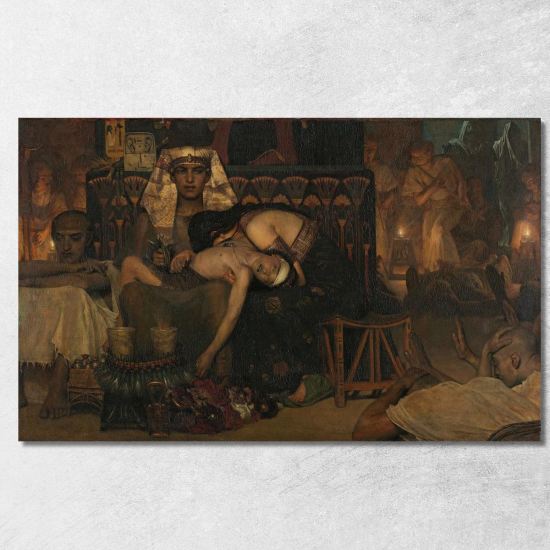 La Morte Del Figlio Primogenito Del Faraone Lawrence Alma-Tadema lat40 quadro stampato su tela La Morte Del Figlio Primogenito Del Faraone Lawrence Alma-Tadema lat40 quadro stampato su tela