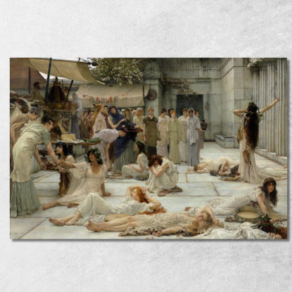 Le Donne Di Anfissa Lawrence Alma-Tadema lat46 quadro stampato su tela