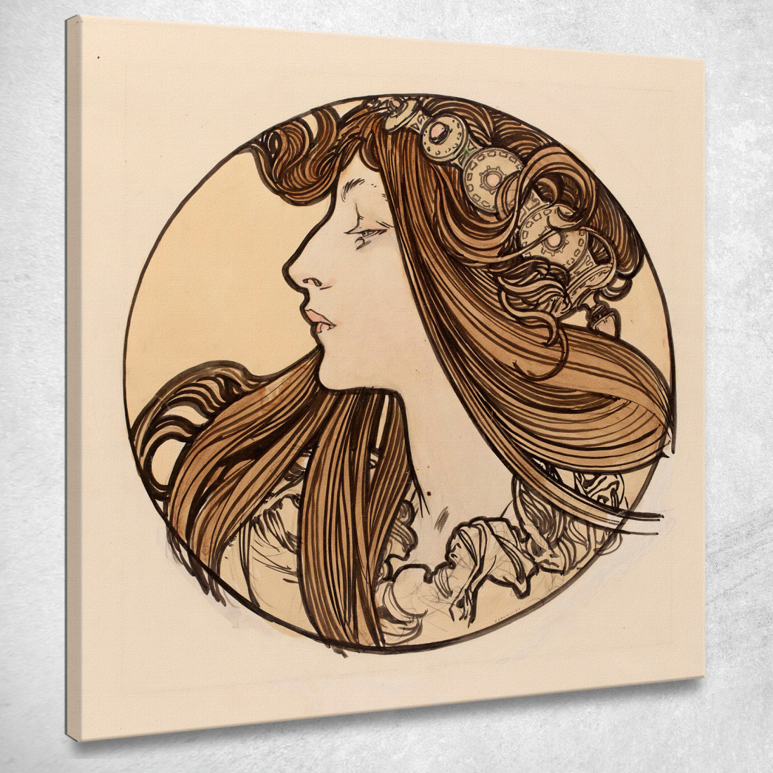 Vetrata Per La Facciata Della Boutique Fouquet 9 Alphonse Mucha amu135 quadro stampato su tela Vetrata Per La Facciata Della Boutique Fouquet 9 Alphonse Mucha amu135 quadro stampato su tela