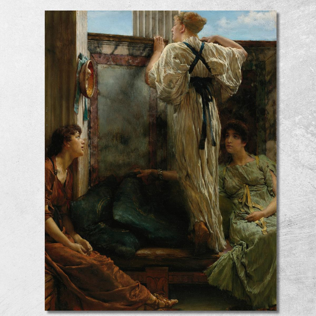Chi È Lawrence Alma-Tadema lat49 quadro stampato su tela Chi È Lawrence Alma-Tadema lat49 quadro stampato su tela
