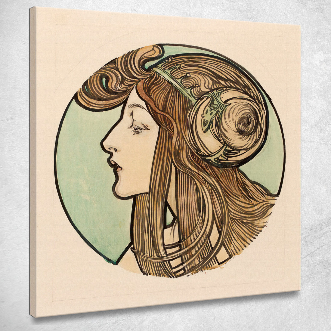 Vetrata Per La Facciata Della Boutique Fouquet Alphonse Mucha amu136 quadro stampato su tela Vetrata Per La Facciata Della Boutique Fouquet Alphonse Mucha amu136 quadro stampato su tela