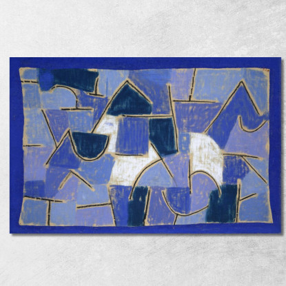 Notte Blu Paul Klee pkl15 quadro stampato su tela