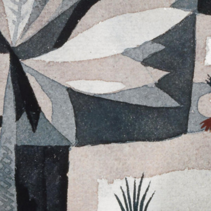 Giardino Più Secco Paul Klee pkl27 quadro stampato su tela