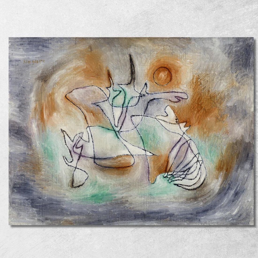 Cane Che Ulula Paul Klee pkl39 quadro stampato su tela Cane Che Ulula Paul Klee pkl39 quadro stampato su tela