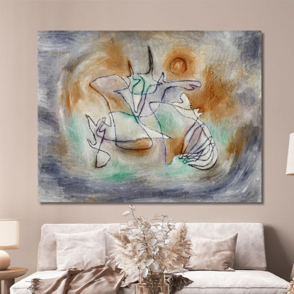Cane Che Ulula Paul Klee pkl39 quadro stampato su tela