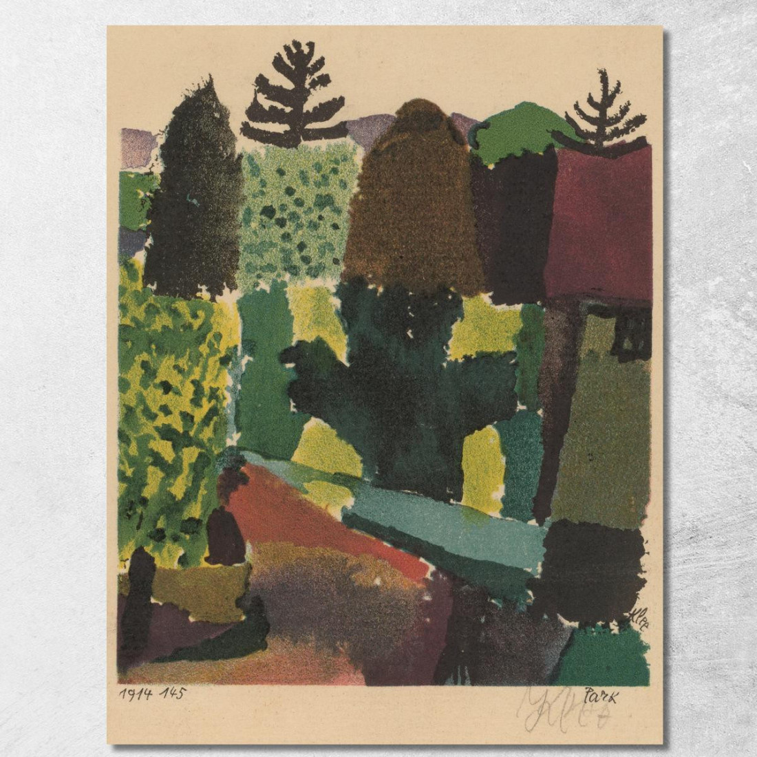 Parco Paul Klee pkl62 quadro stampato su tela Parco Paul Klee pkl62 quadro stampato su tela