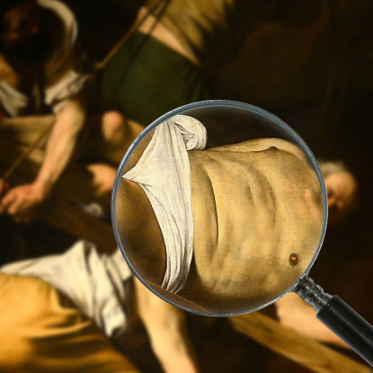 Crocifissione Di San Pietro Caravaggio crv9 quadro stampato su tela