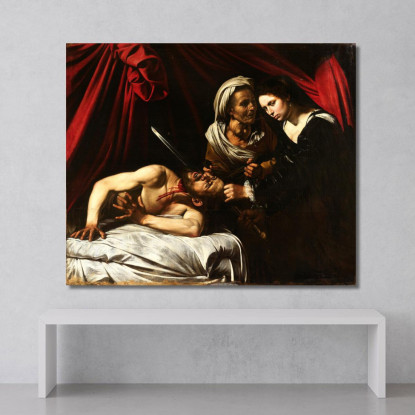 Giuditta Decapita Oloferne 2 Caravaggio crv14 quadro stampato su tela