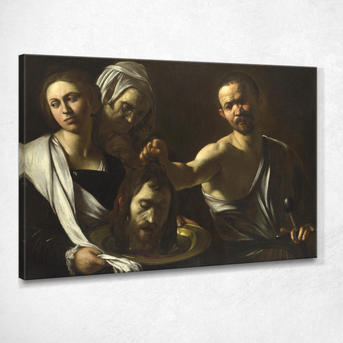 Salomè Riceve La Testa Di San Giovanni Battista Caravaggio crv20 quadro stampato su tela