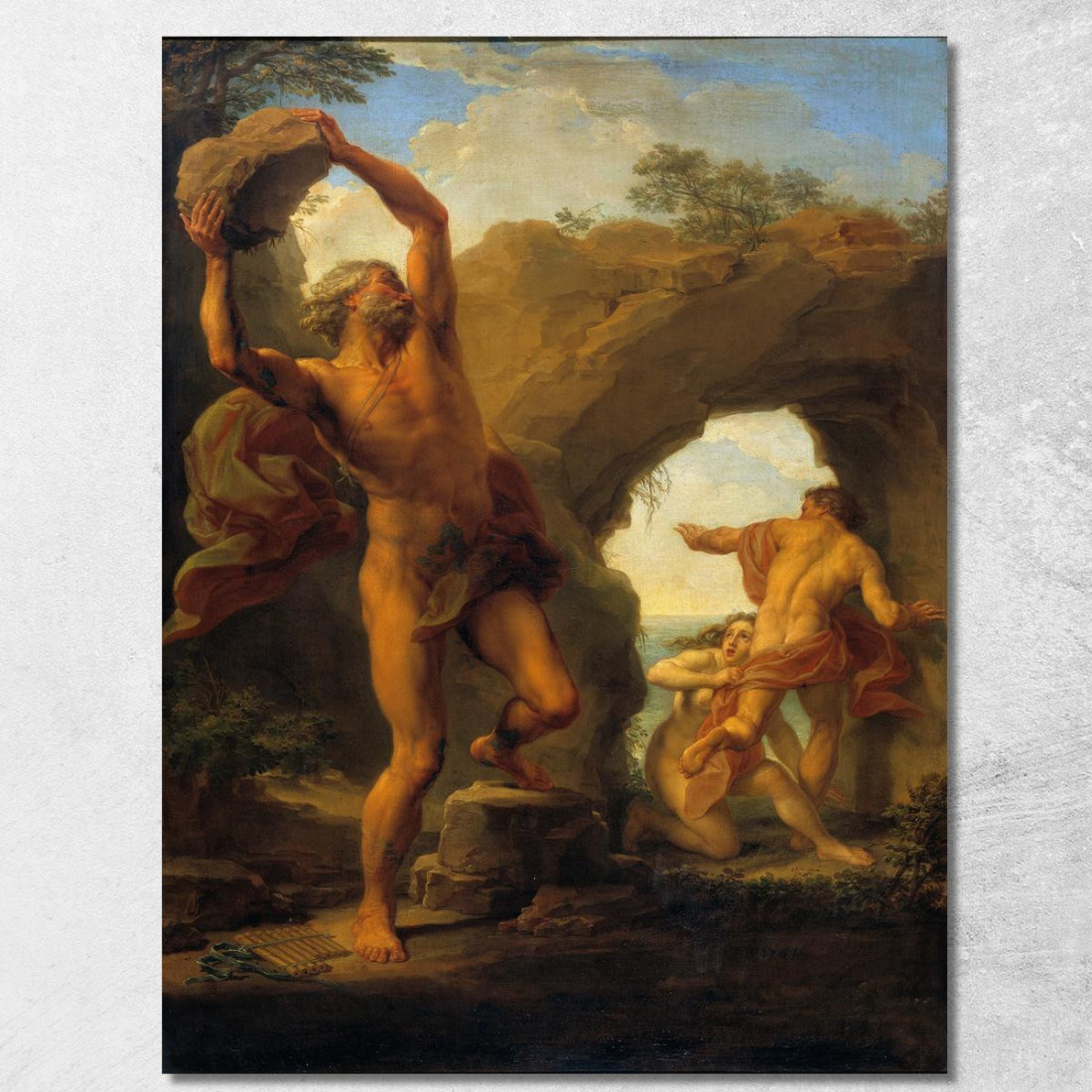 Atis E Galatea Pompeo Batoni pbt7 quadro stampato su tela