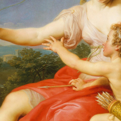 Diana E Cupido Pompeo Batoni pbt10 quadro stampato su tela