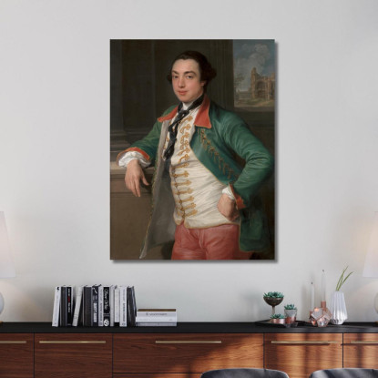 James Caulfeild Quarto Visconte Charlemont In Seguito Primo Conte Di Charlemont Pompeo Batoni pbt15 quadro stampato su tela