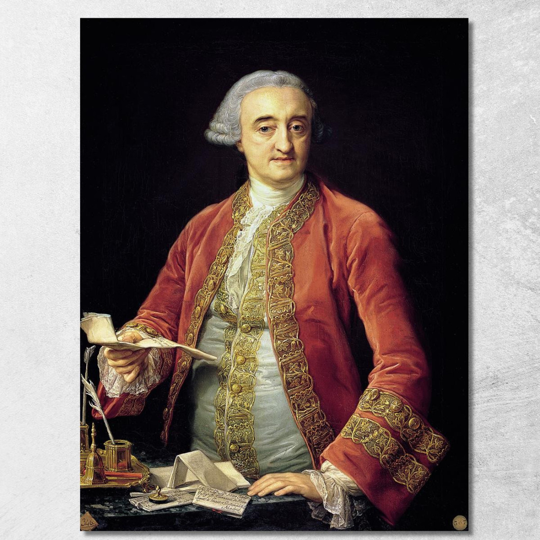 Manuel De Roda E Arrieta Pompeo Batoni pbt19 quadro stampato su tela Manuel De Roda E Arrieta Pompeo Batoni pbt19 quadro stampato su tela