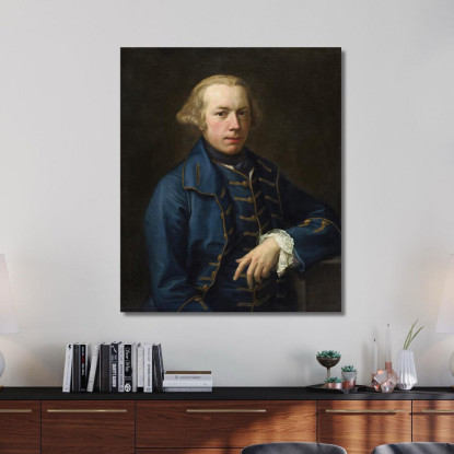 Ritratto Di Gentiluomo 2 Pompeo Batoni pbt22 quadro stampato su tela