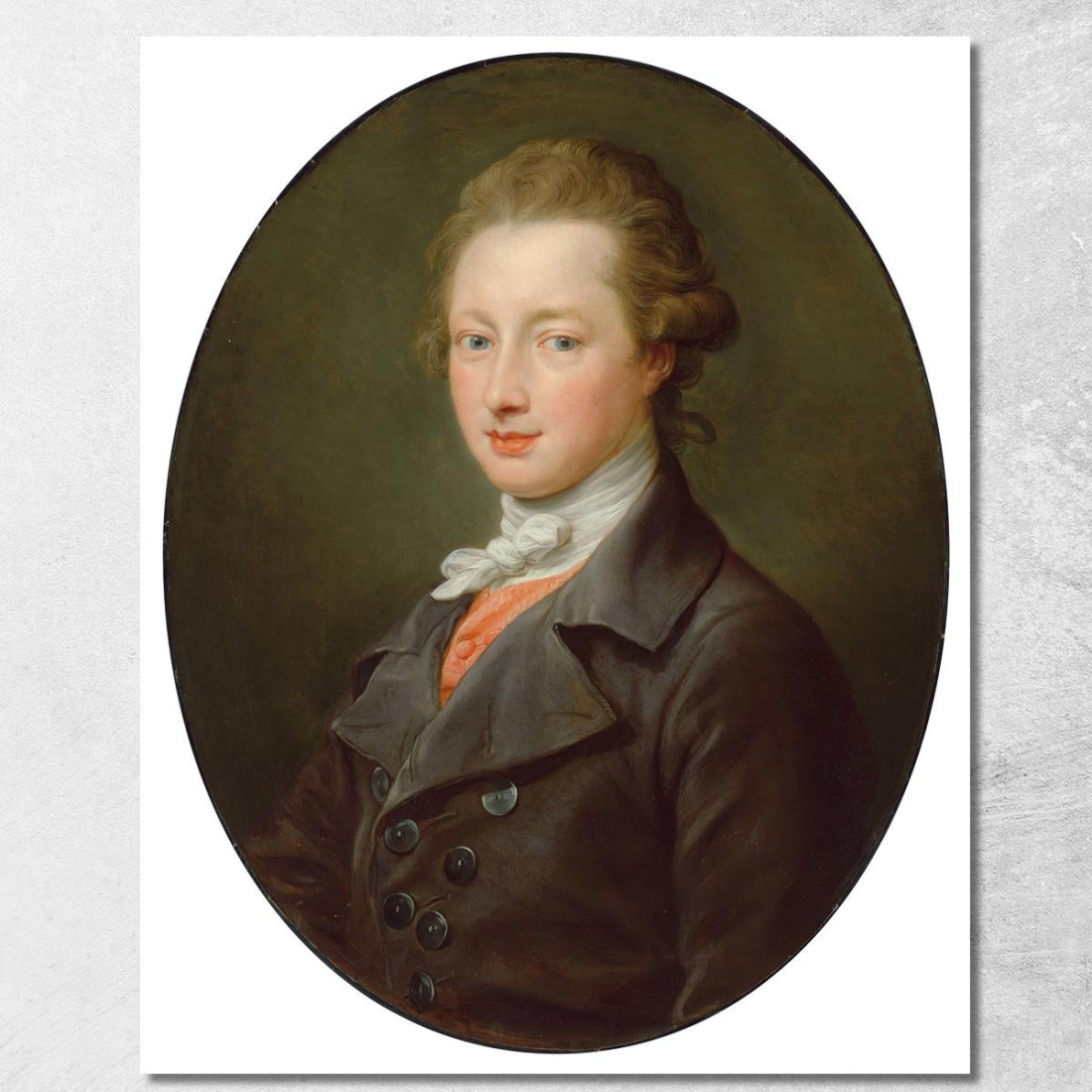 Ritratto Di Un Gentiluomo Pompeo Batoni pbt23 quadro stampato su tela Ritratto Di Un Gentiluomo Pompeo Batoni pbt23 quadro stampato su tela