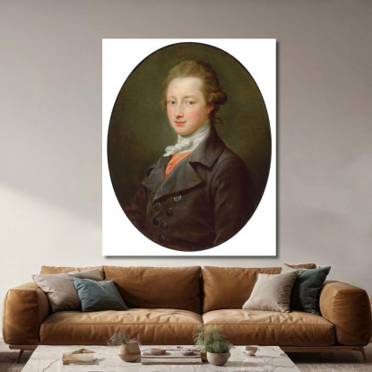 Ritratto Di Un Gentiluomo Pompeo Batoni pbt23 quadro stampato su tela