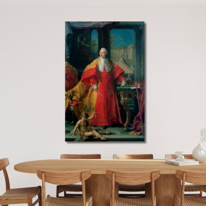 Portrait Of Abbondio Rezzonico Pompeo Batoni pbt30 quadro stampato su tela