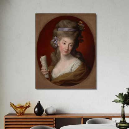Ritratto Di Izabela Nata Lubomirska Moglie Di Ignacy Potocki Pompeo Batoni pbt31 quadro stampato su tela