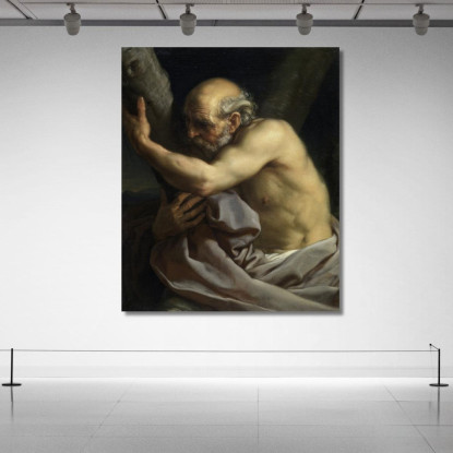 Sant'Andrea Pompeo Batoni pbt41 quadro stampato su tela