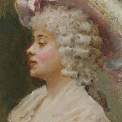 Una Signora Elegante Raimundo de Madrazo y Garreta rmg10 quadro stampato su tela