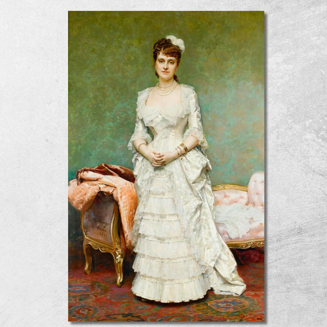 Prima Della Palla Raimundo de Madrazo y Garreta rmg11 quadro stampato su tela Prima Della Palla Raimundo de Madrazo y Garreta rmg11 quadro stampato su tela