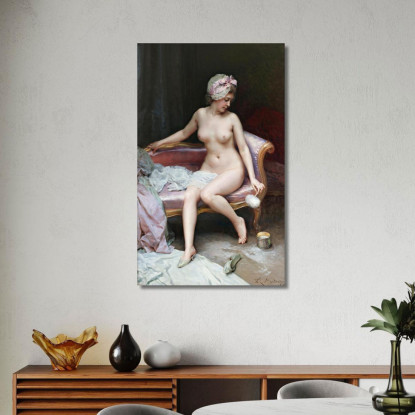 Dopo Il Bagno Nudo Della Donna Raimundo de Madrazo y Garreta rmg15 quadro stampato su tela