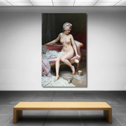 Dopo Il Bagno Nudo Della Donna Raimundo de Madrazo y Garreta rmg15 quadro stampato su tela